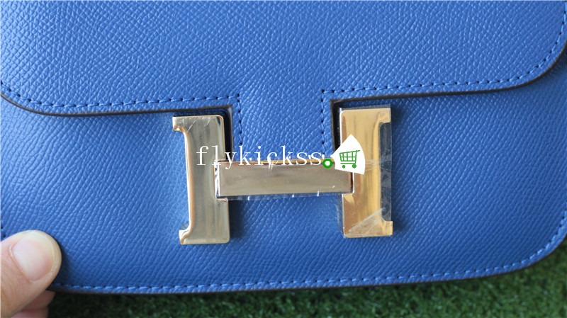 Hermes Blue Shoulder Bag 18inches